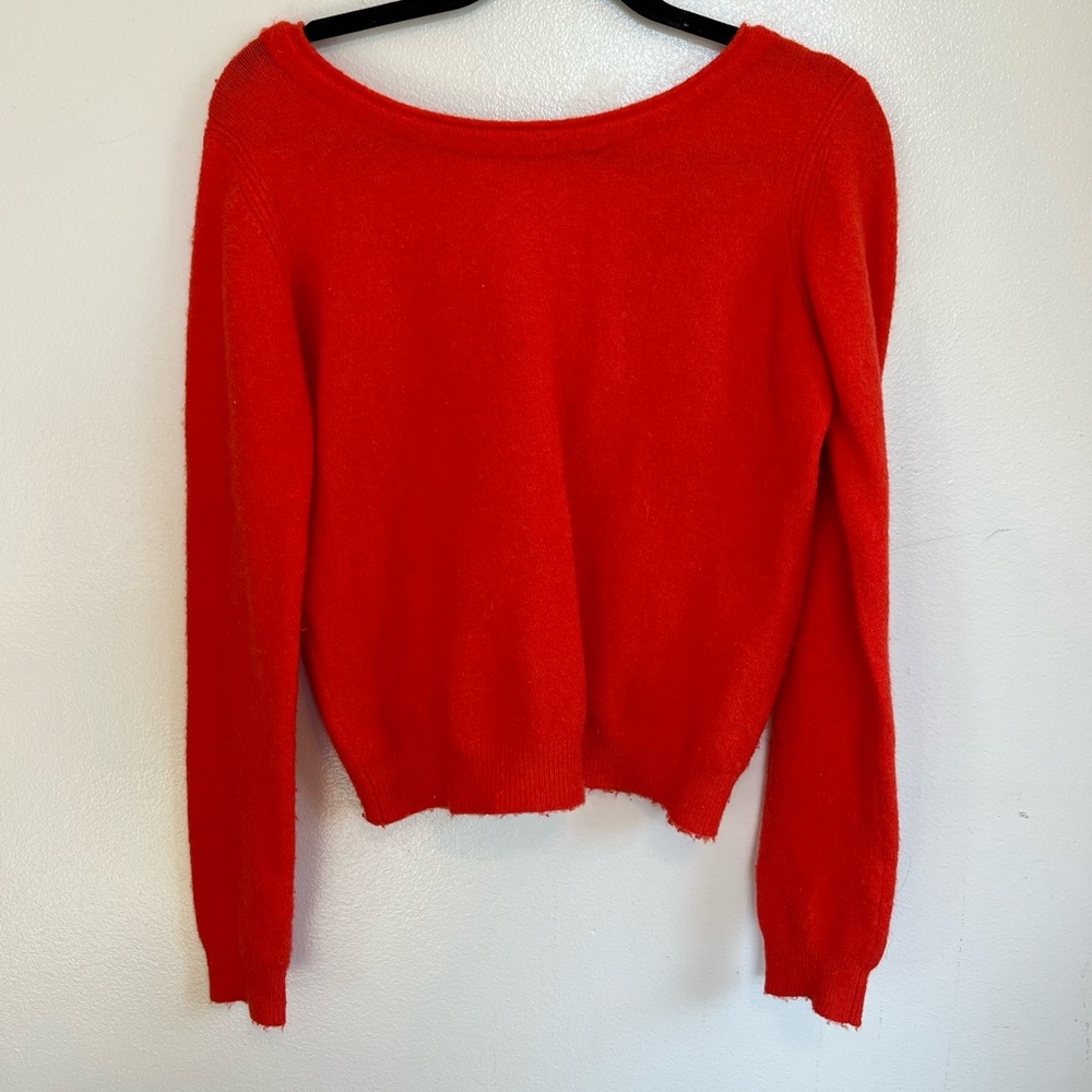 Red maje sweater